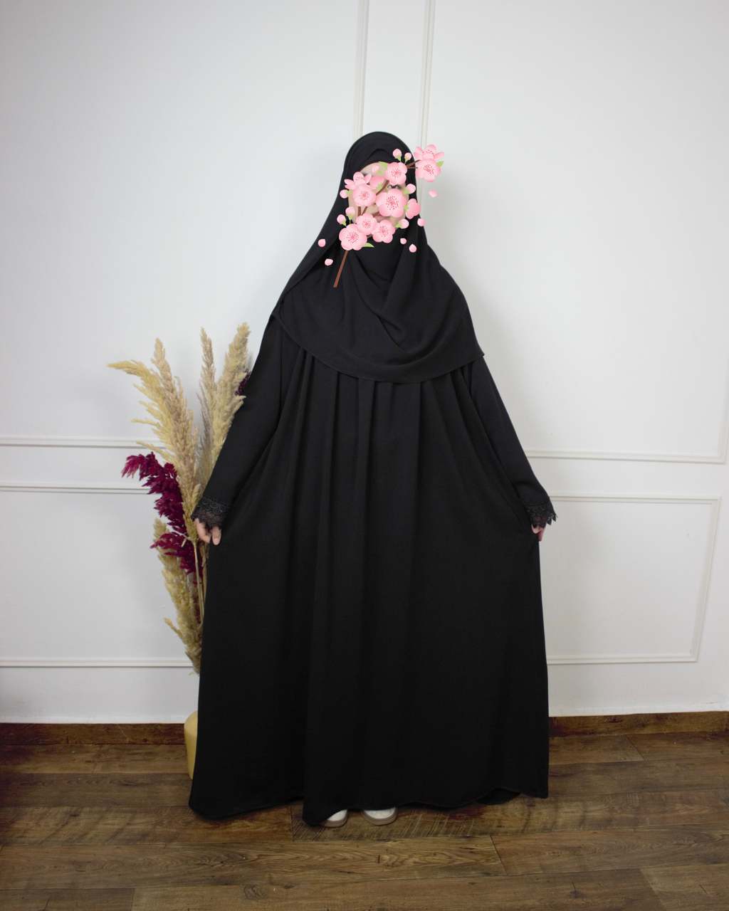 طقم الصلاة بثوب ريحانة الدافئ – راحة ودفئ في كل ركعة