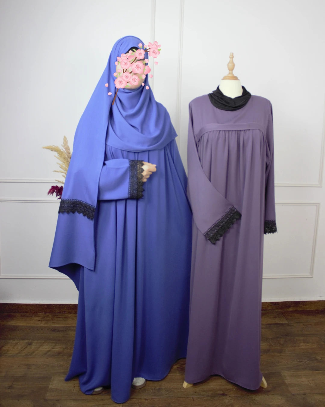 طقم الصلاة بثوب ريحانة الدافئ – راحة ودفئ في كل ركعة