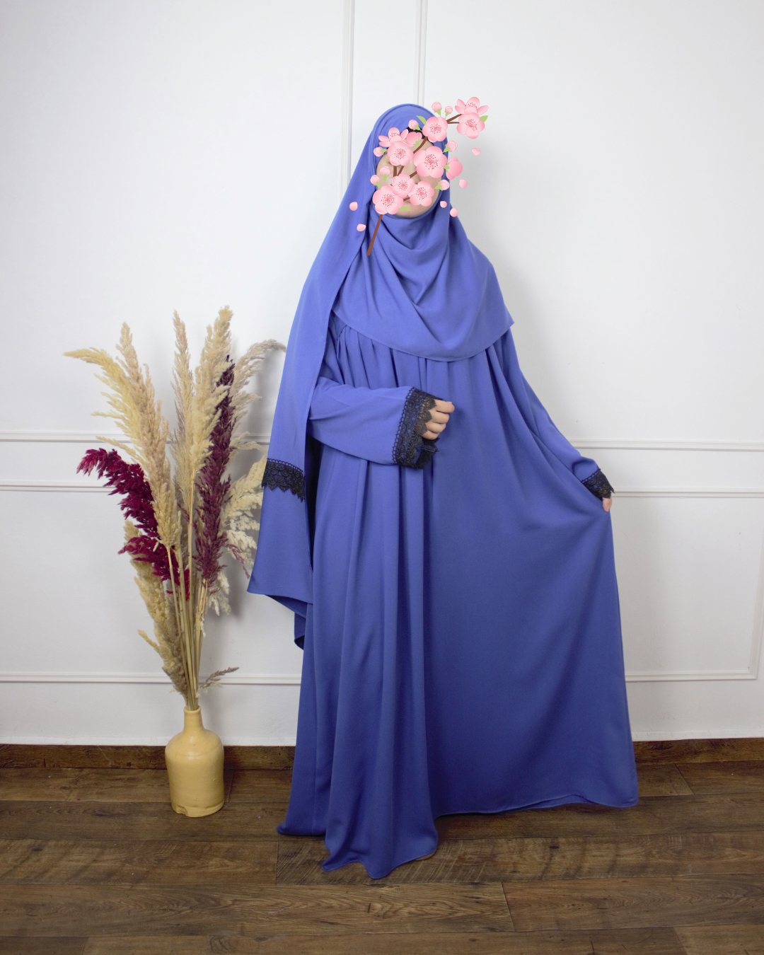 طقم الصلاة بثوب ريحانة الدافئ – راحة ودفئ في كل ركعة