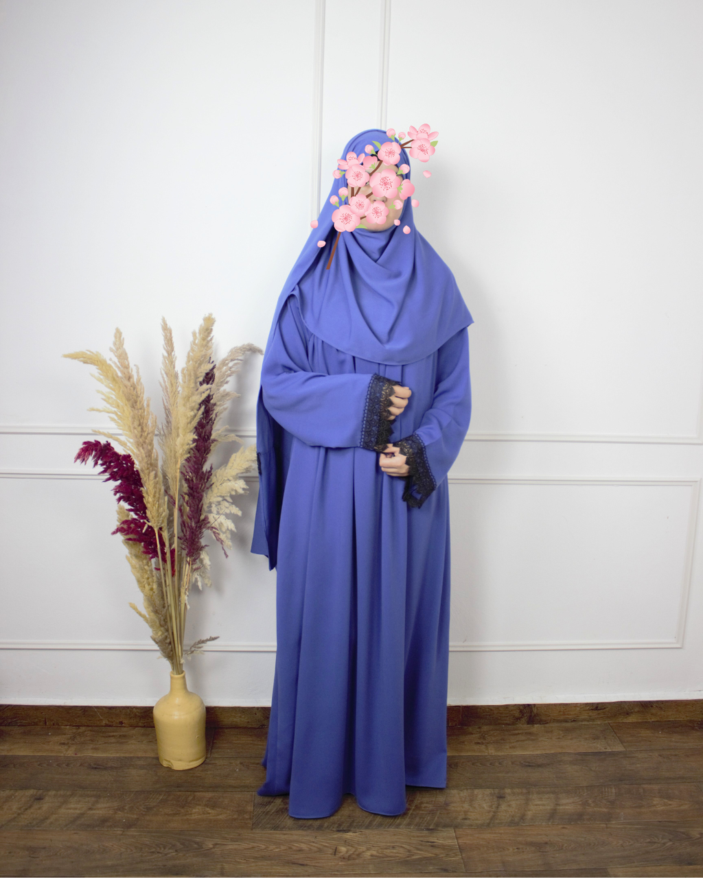 طقم الصلاة بثوب ريحانة الدافئ – راحة ودفئ في كل ركعة