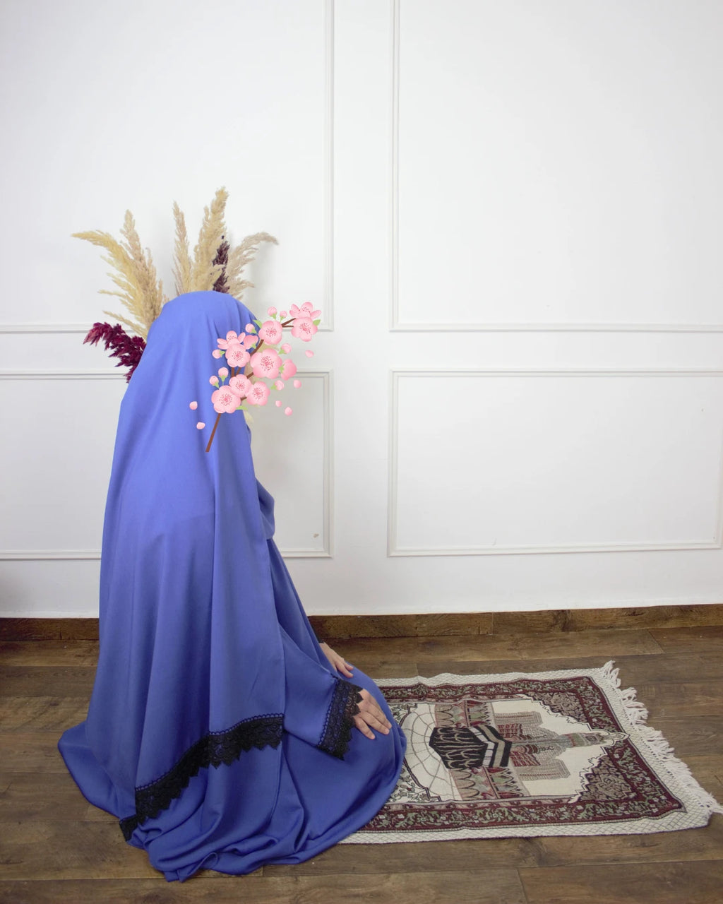 Abaya Prière - Abaya Khushua & bonnet intégré & châle – Le confort à chaque prosternation