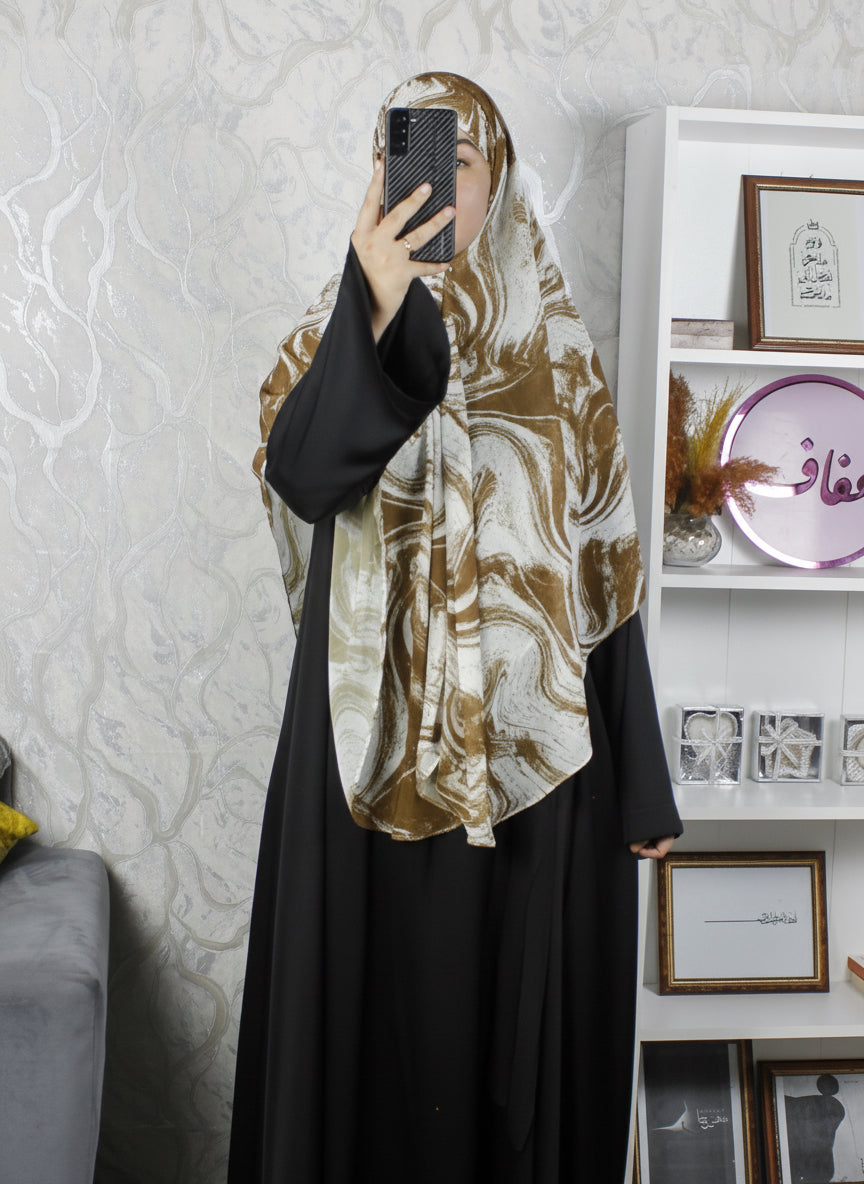 زيف ماليزي مزركش - ثوب طرحة الخليج