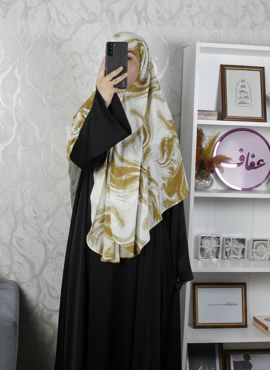 زيف ماليزي مزركش - ثوب طرحة الخليج