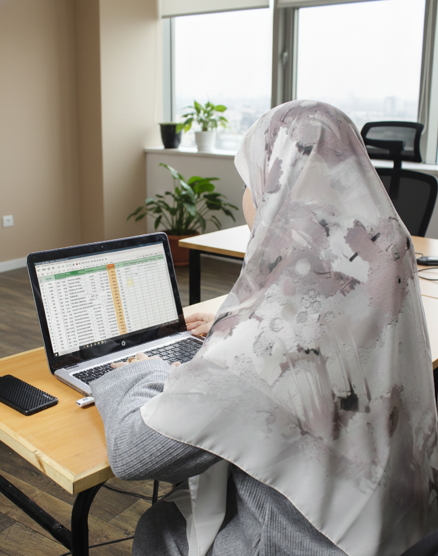 عباءة لينا 2 مع المعصم - عملية ودافئة