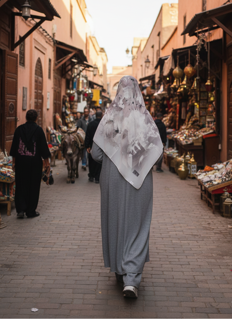 عباءة لينا 2 مع المعصم - عملية ودافئة