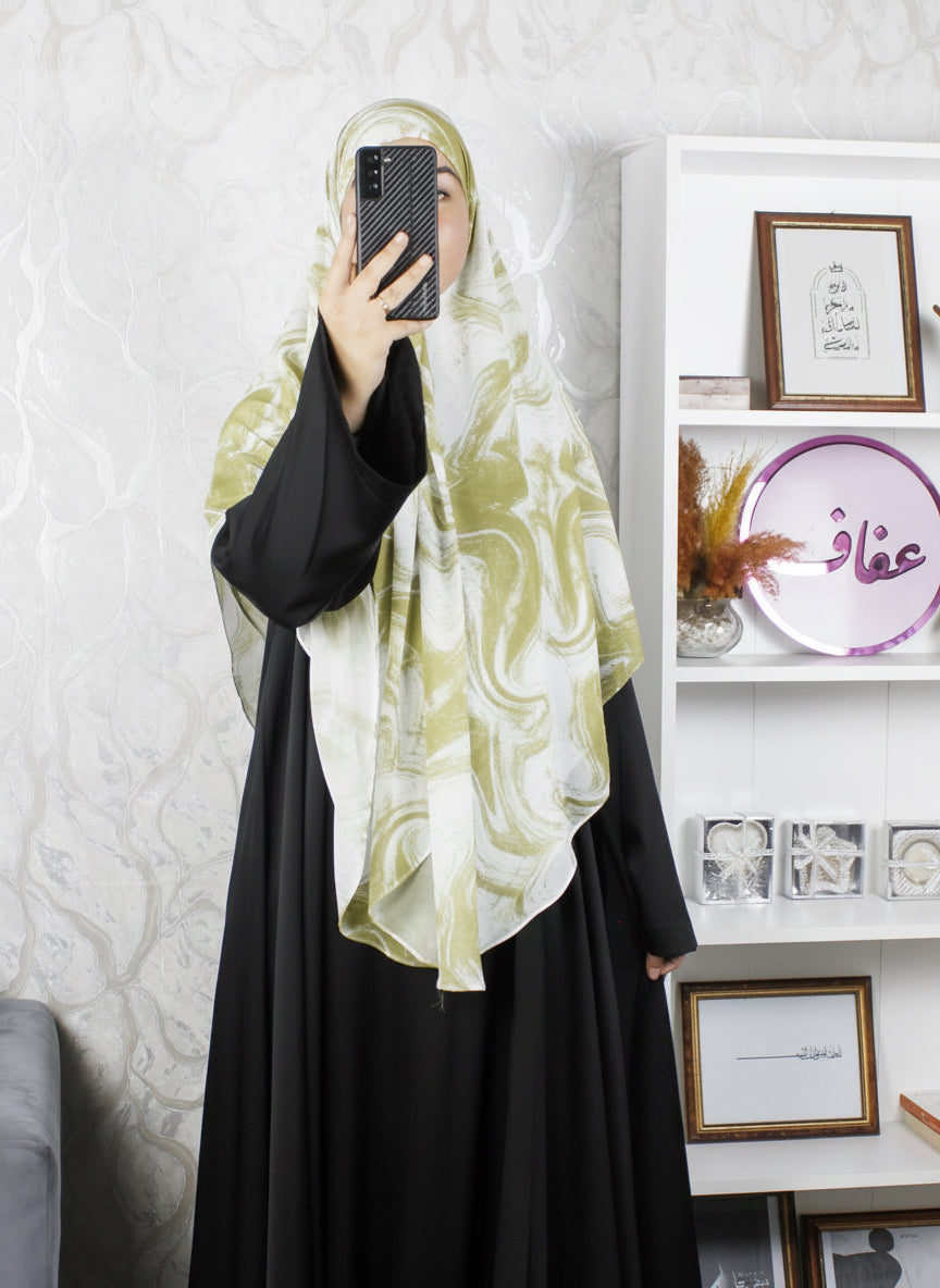 زيف ماليزي مزركش - ثوب طرحة الخليج