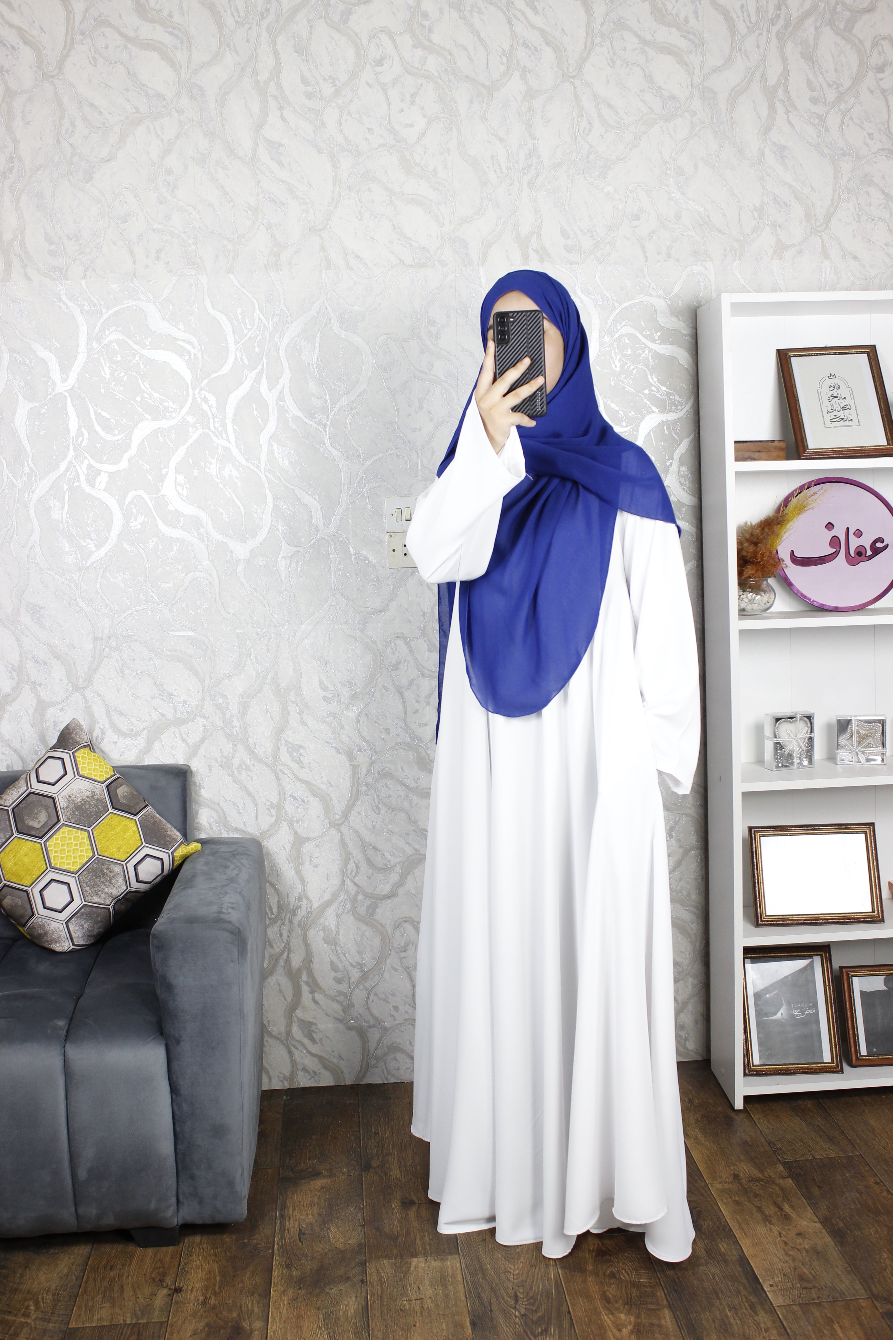 عباية نادين- دوبل كلوش-ثوب كريب ممتاز