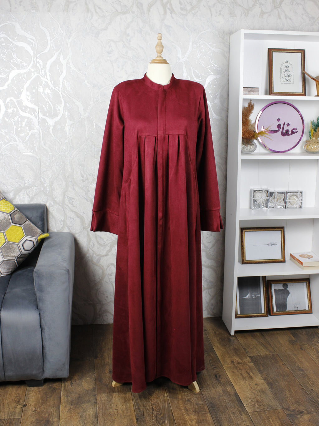 عباية دفئ + معصم - ثوب فودان- لشتاء دافئ