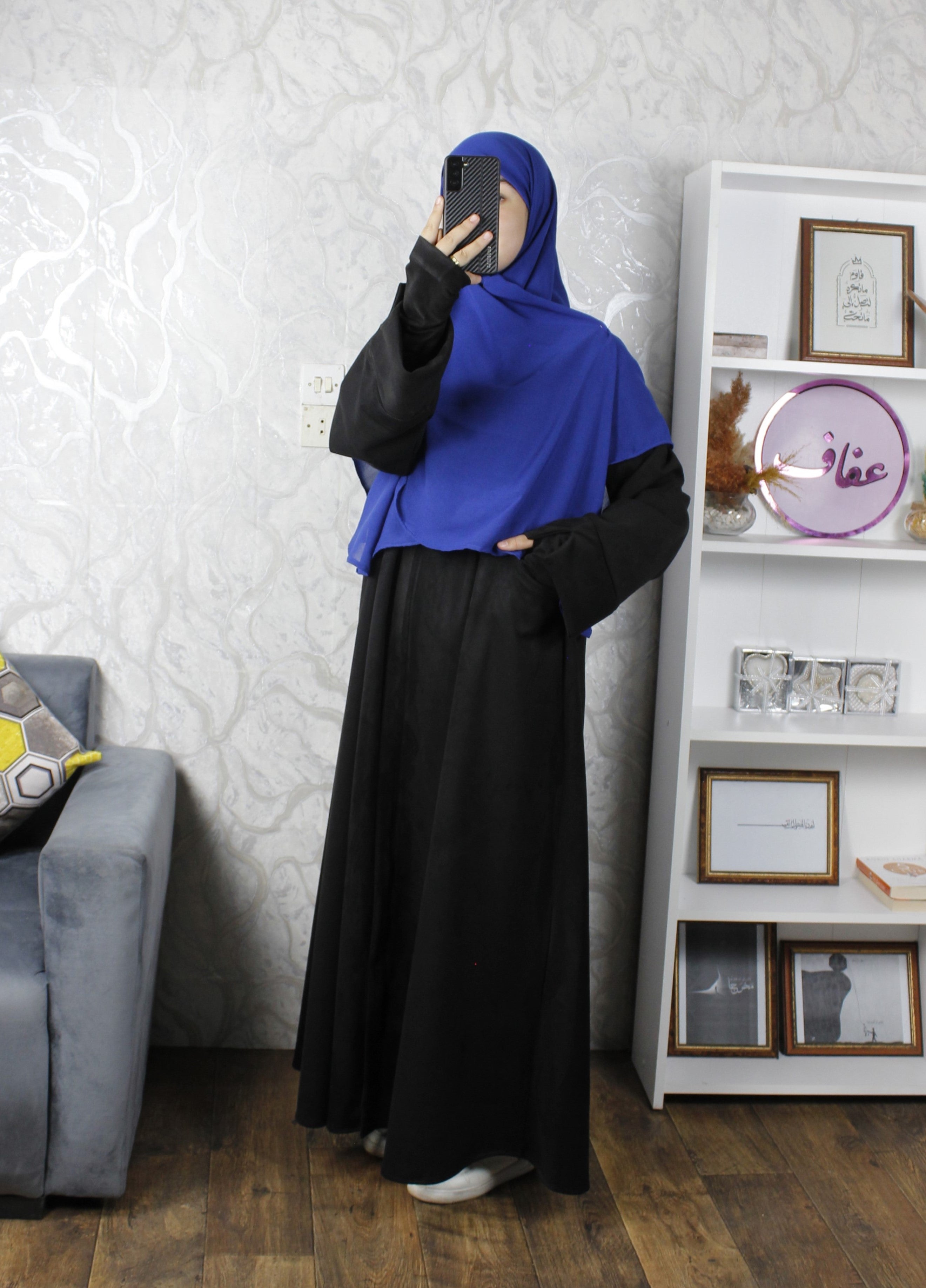 عباية دفئ + معصم - ثوب فودان- لشتاء دافئ