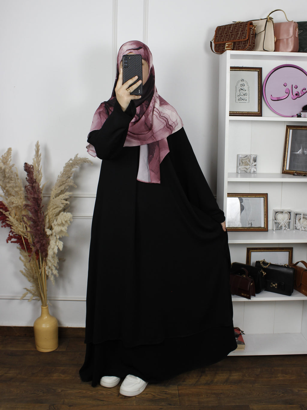 طقم أريج المريح – قطعتان للأناقة والراحة  - تونيك طويل و تنورة