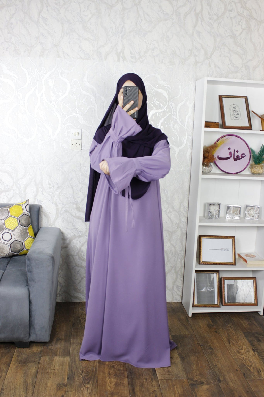 عباية زينب - ثوب كريب ممتاز - AFAF