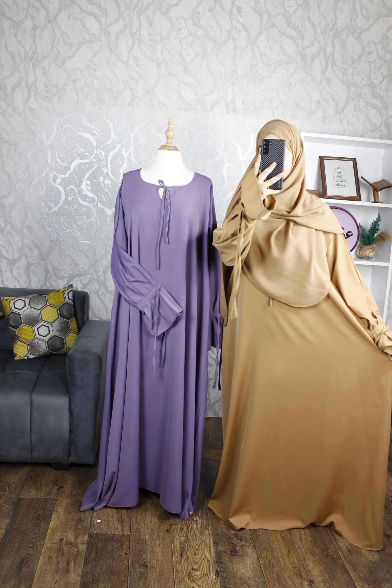 عباية زينب - ثوب كريب ممتاز - AFAF