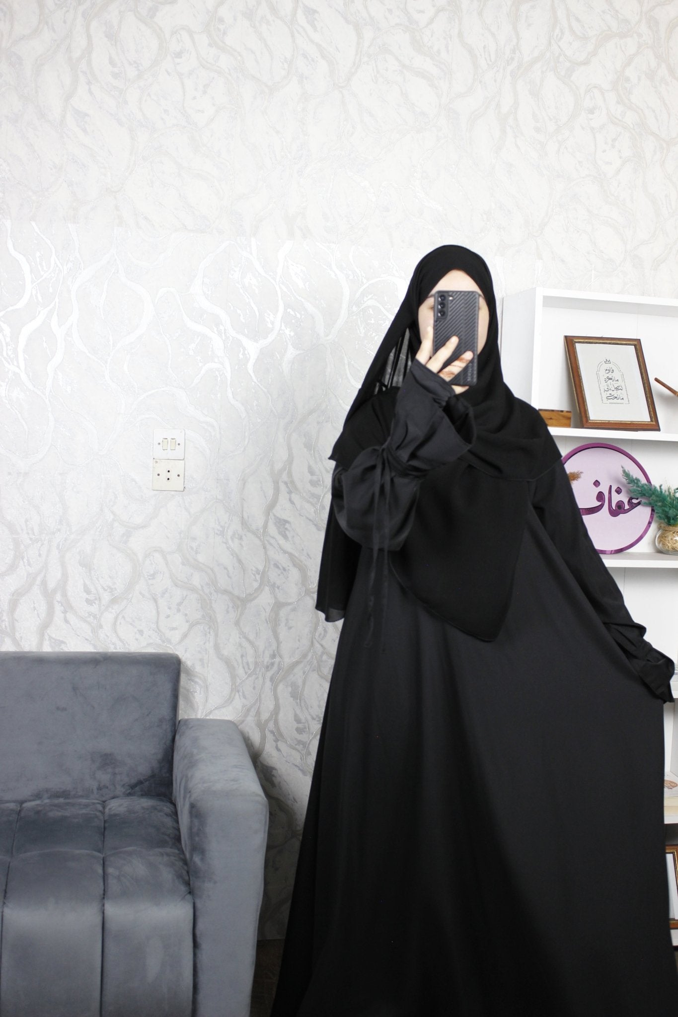 عباية زينب - ثوب كريب ممتاز - AFAF
