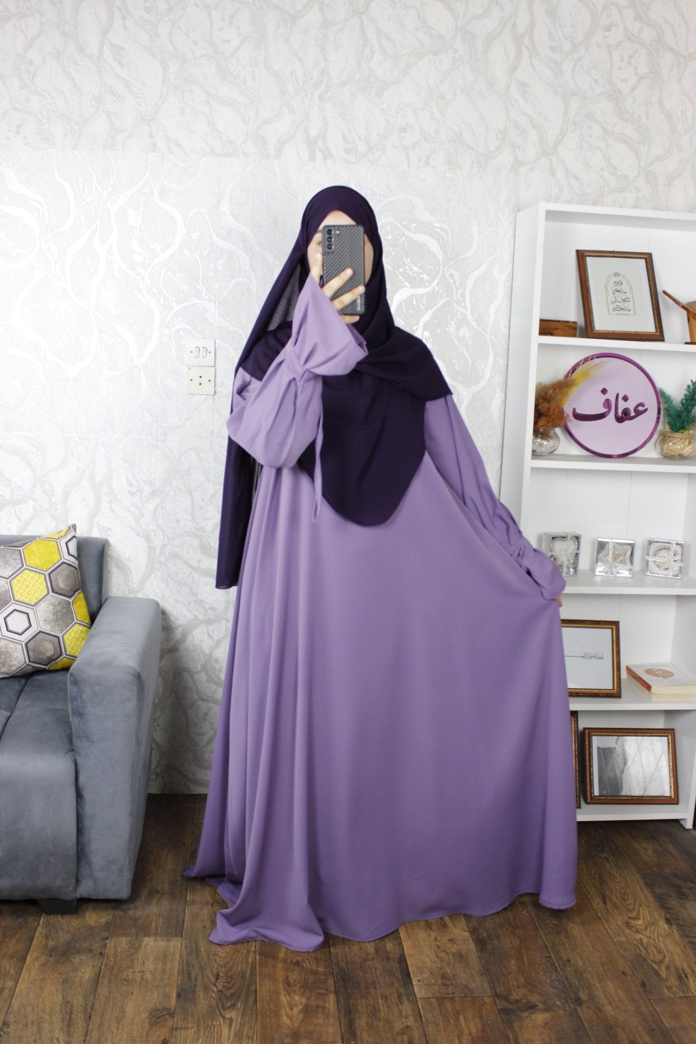عباية زينب - ثوب كريب ممتاز - AFAF